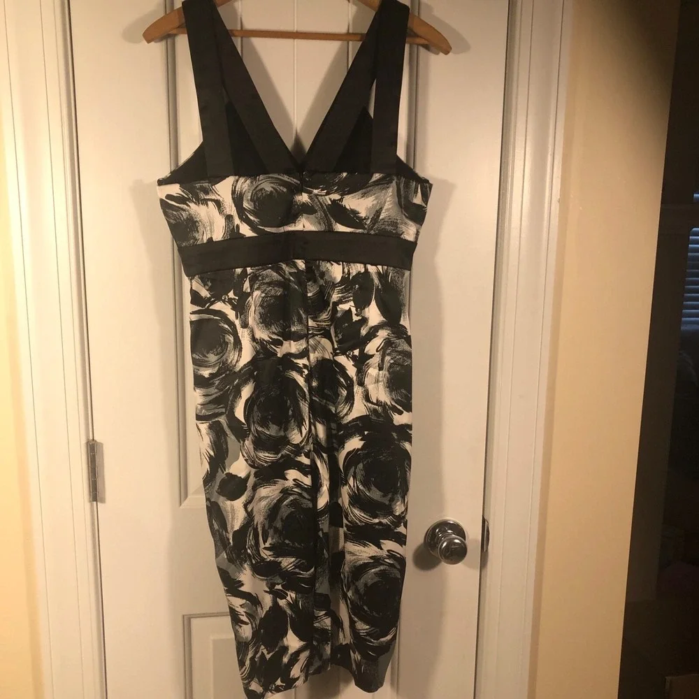 Donna Ricco New York Womens Print‎ Babydoll Cocktail Dress Sz 10 Y2K Knee Length - Picture 3 of 10